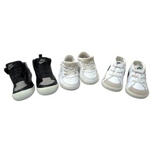 Nike Baby Sneakers Lot (3 Pairs) – Size 3C | Air Jordan AT3745-013 | Neutral